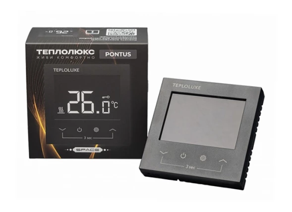 Терморегулятор Теплолюкс Pontus Space черный